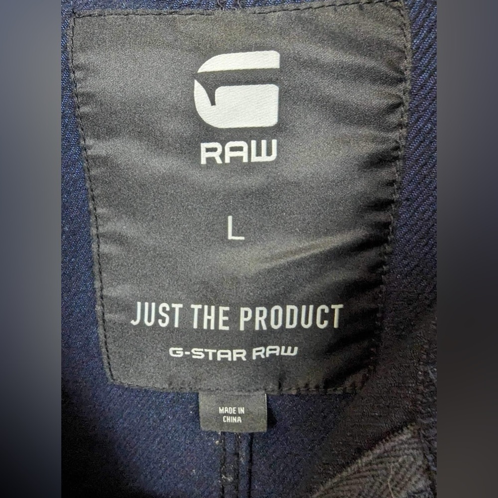G-Star RAW Men’s Vodan Field Jacket Navy Utility Overshirt- Size Large - Picture 4 of 7